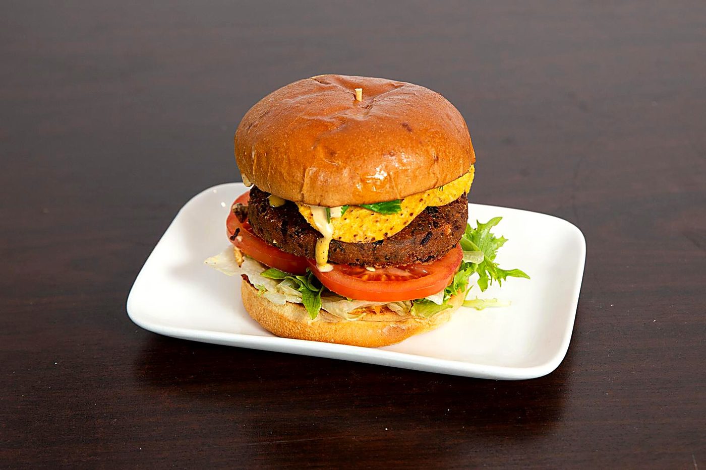 Double Smash Beef & Halloumi Burger